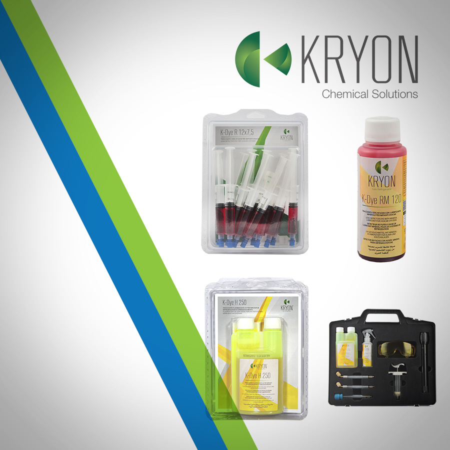 Cercafughe e Dye - Errecomâ¢ e KryonÂ® per Impianti Refrigerazione, Condizionamento, Auto A/C